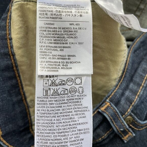 LEVIS Jeans Womens 31 Perfectly Slimming 512 Straight-Leg Denim Blue Stretch - Picture 6 of 8